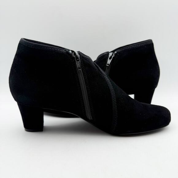 David Tate Womens Anna Bootie US 9.5 M Black Suede Ankle NIB - Picture 5 of 13